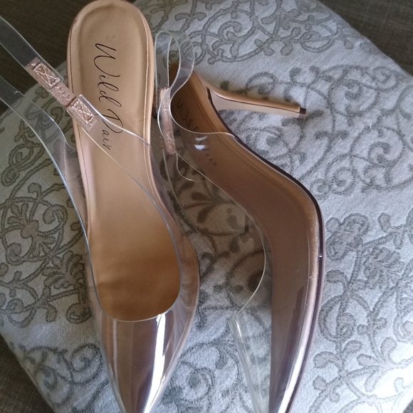 Transparent Clear Pointed Toe Stilettos - Picture 7 of 7